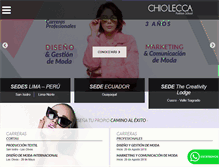 Tablet Screenshot of chio-lecca.edu.pe